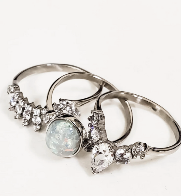 Victoria's Opal Triple Stack Ring