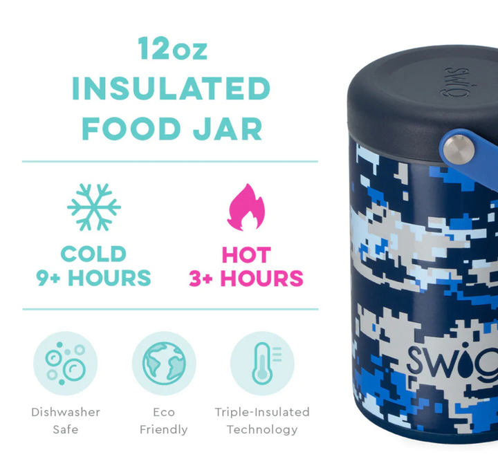 Cool Camo Insulated Food Jar (12oz)