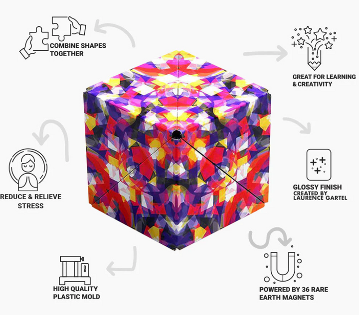 Confetti Shashibo Cubes