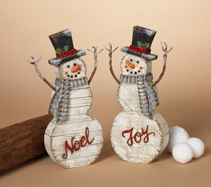 10.6" Resin Snowman Figure ***2 Designs