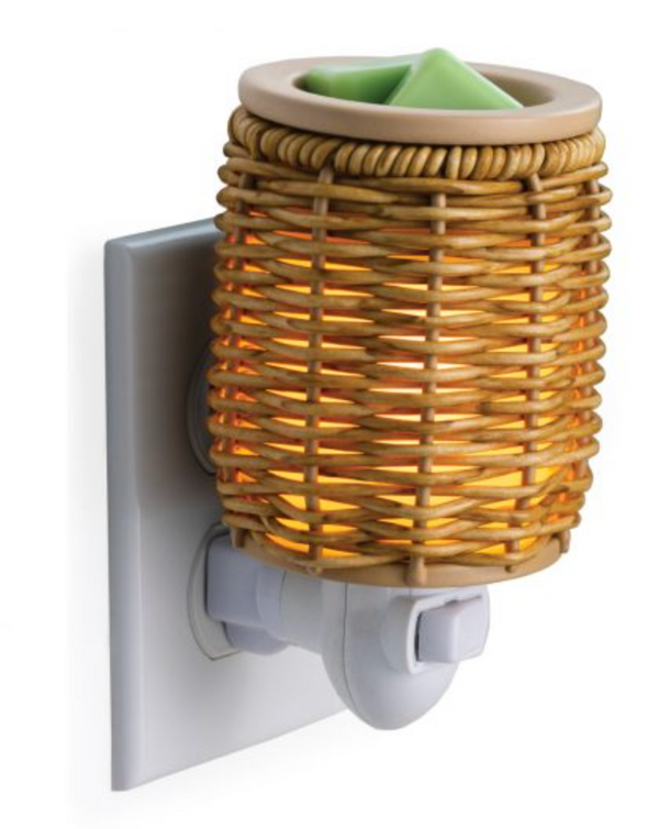 Wicker Lantern Pluggable Fragrance Warmer
