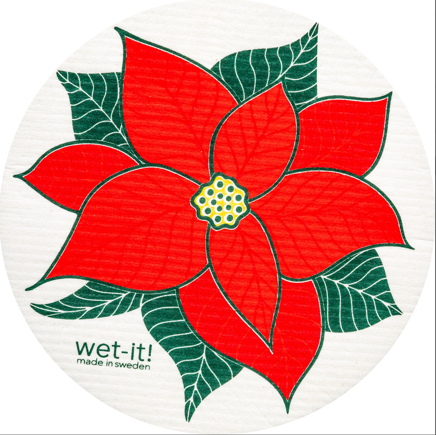 Wet It Cloths | Poinsettia