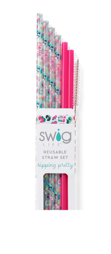 SWIG Party Animal Tall Straw Set