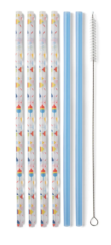 SWIG Bobbing Bouys Tall Straw Set