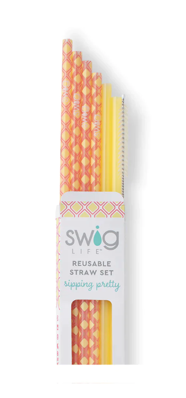 SWIG Pink LemonadeTall Straw Set