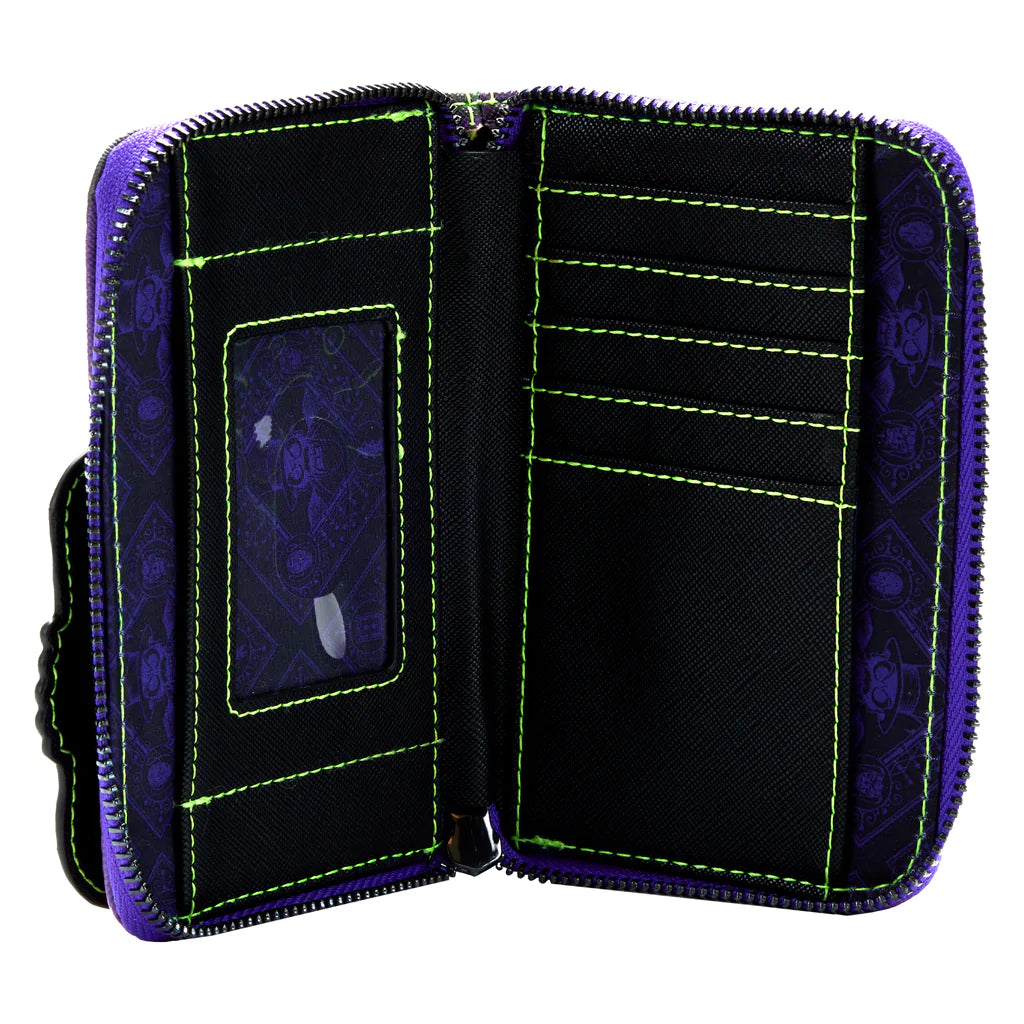 The Princess and the Frog Dr. Facilier Glow in the Dark Zip Around Wallet by Loungefly-Featherandvine