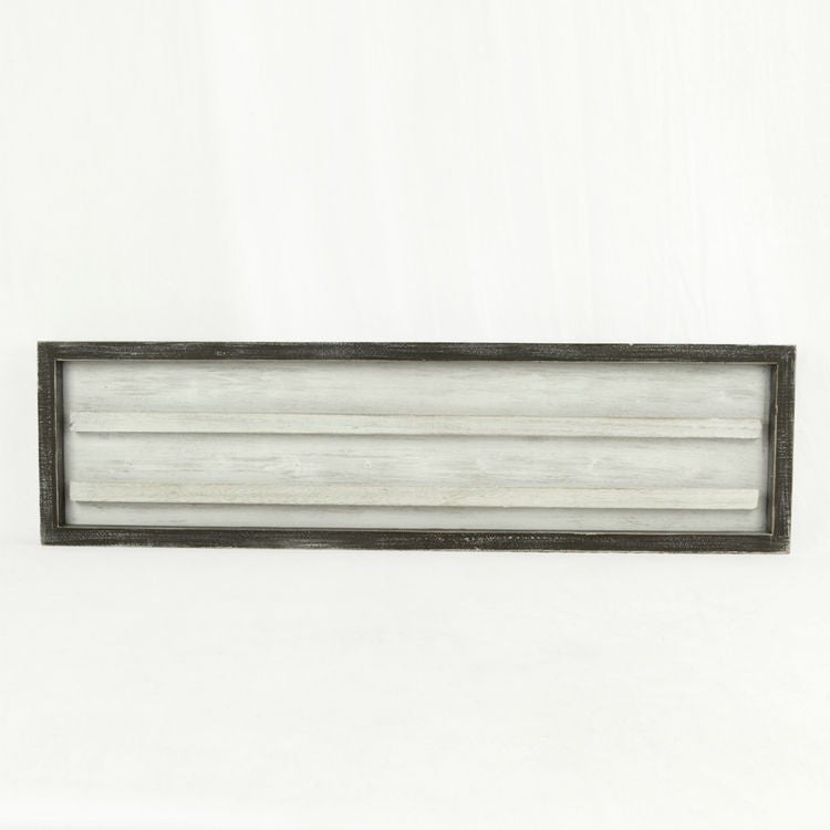 30x8 Wood Framed White Letterboard
