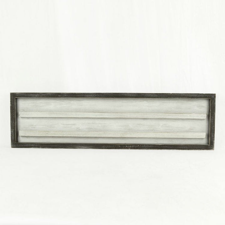 30x8 Wood Framed White Letterboard