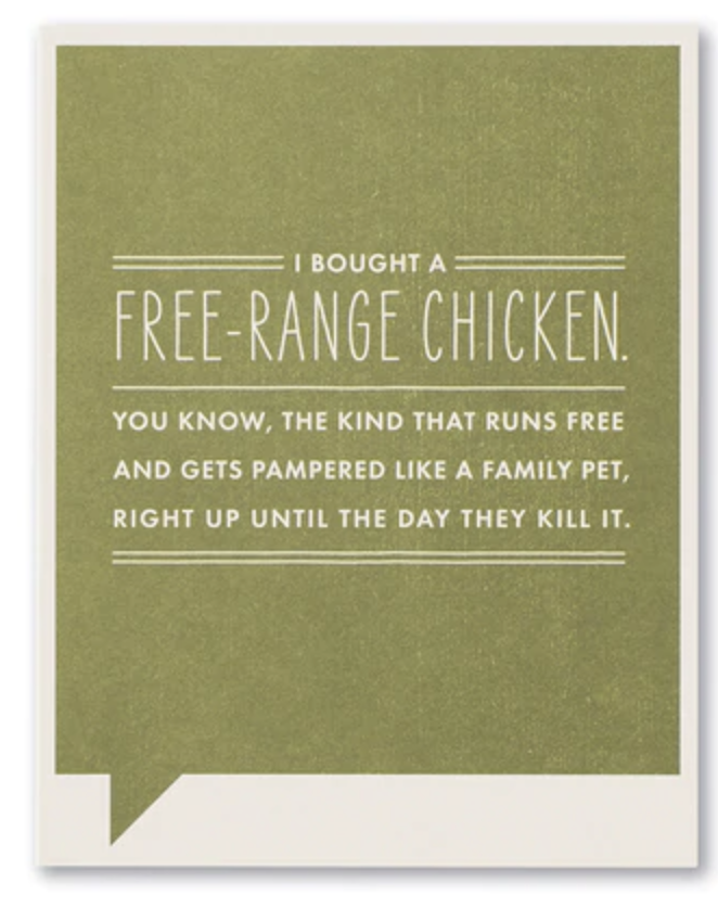 Free-Range Chicken card