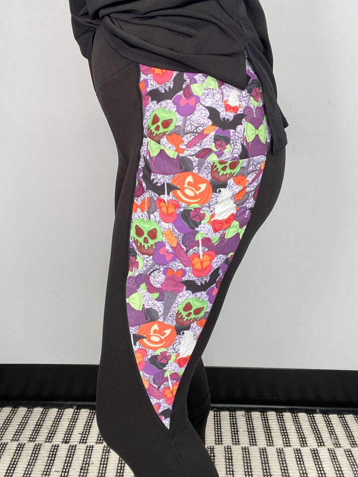 Halloween Magical Snacks Leggings with Pockets