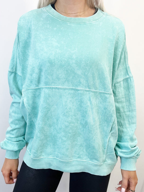 Mint Long Sleeve Top