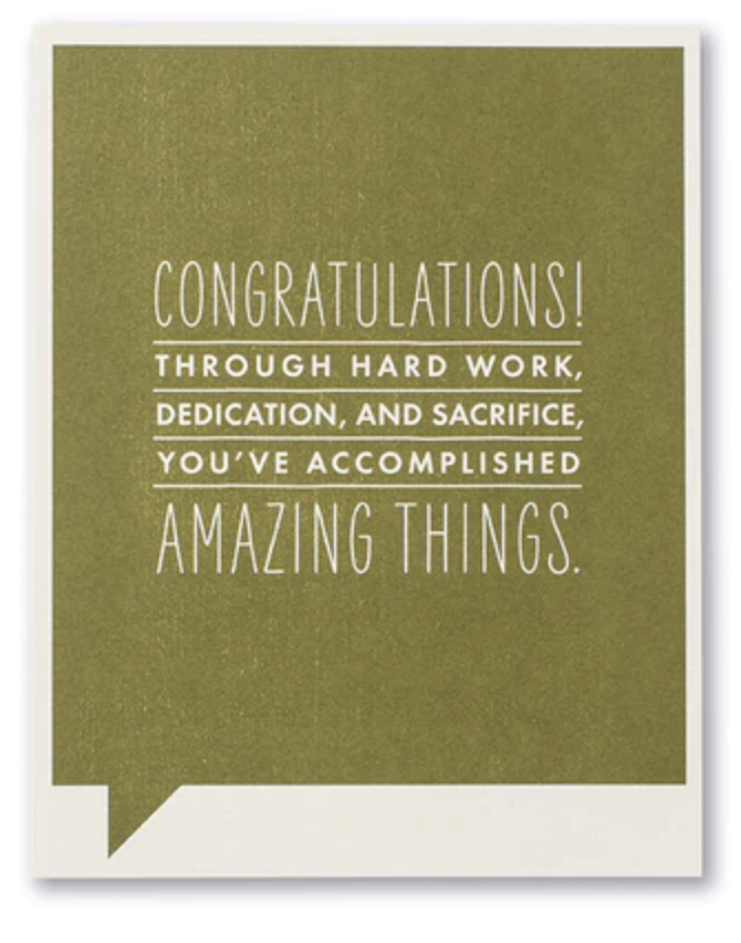 Amazing Things card