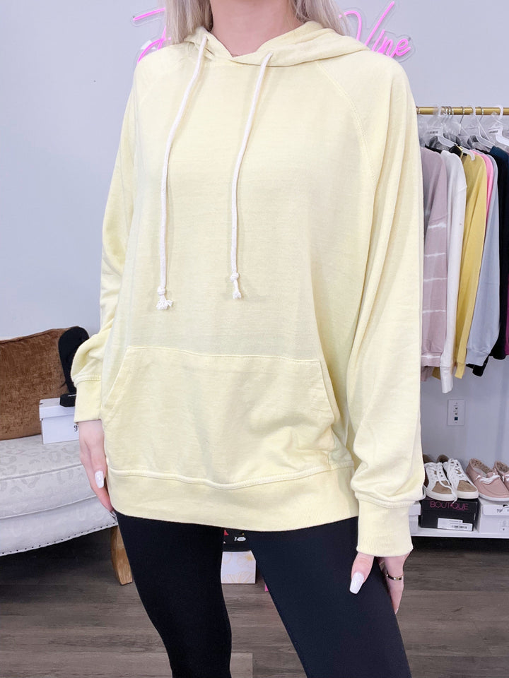 Custom Sunray Yellow Mineral Wash Hoodie