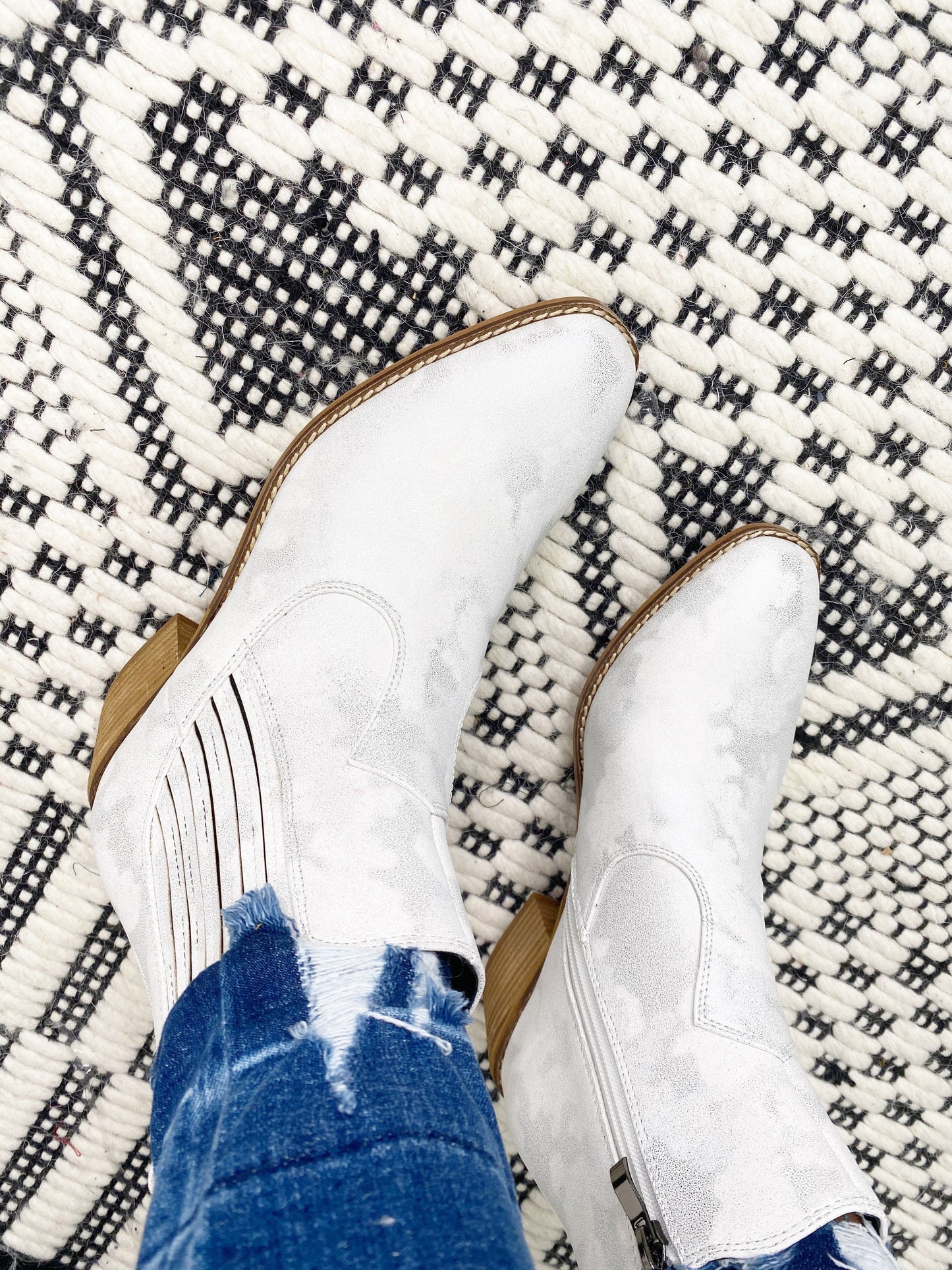 Corkys Starboard White Metallic Boots