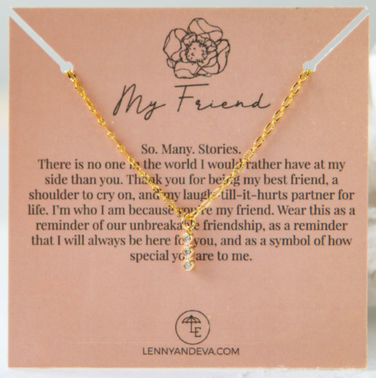 For Her Pendant Necklace, Friend