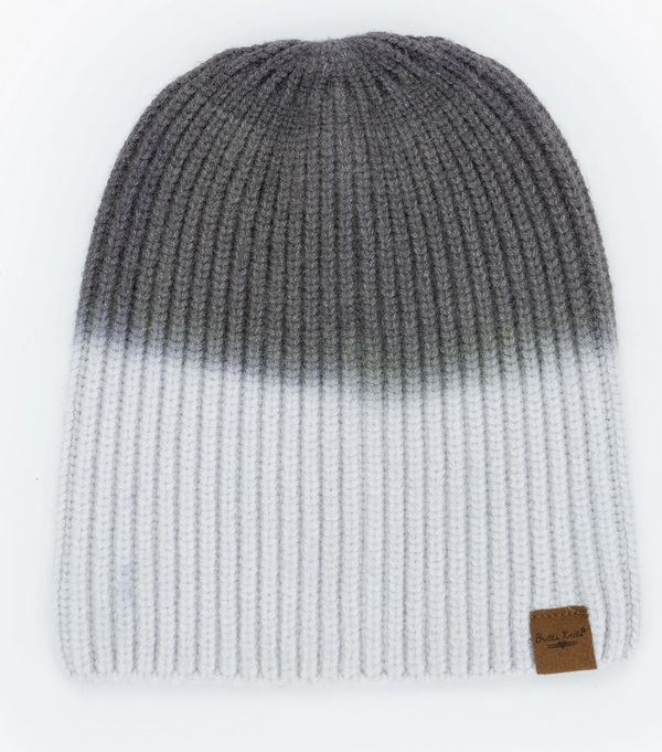 Double Dip Beanie-Gray, Blue or Lilac
