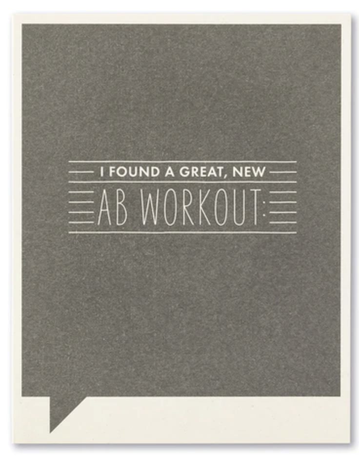 AB Workout card