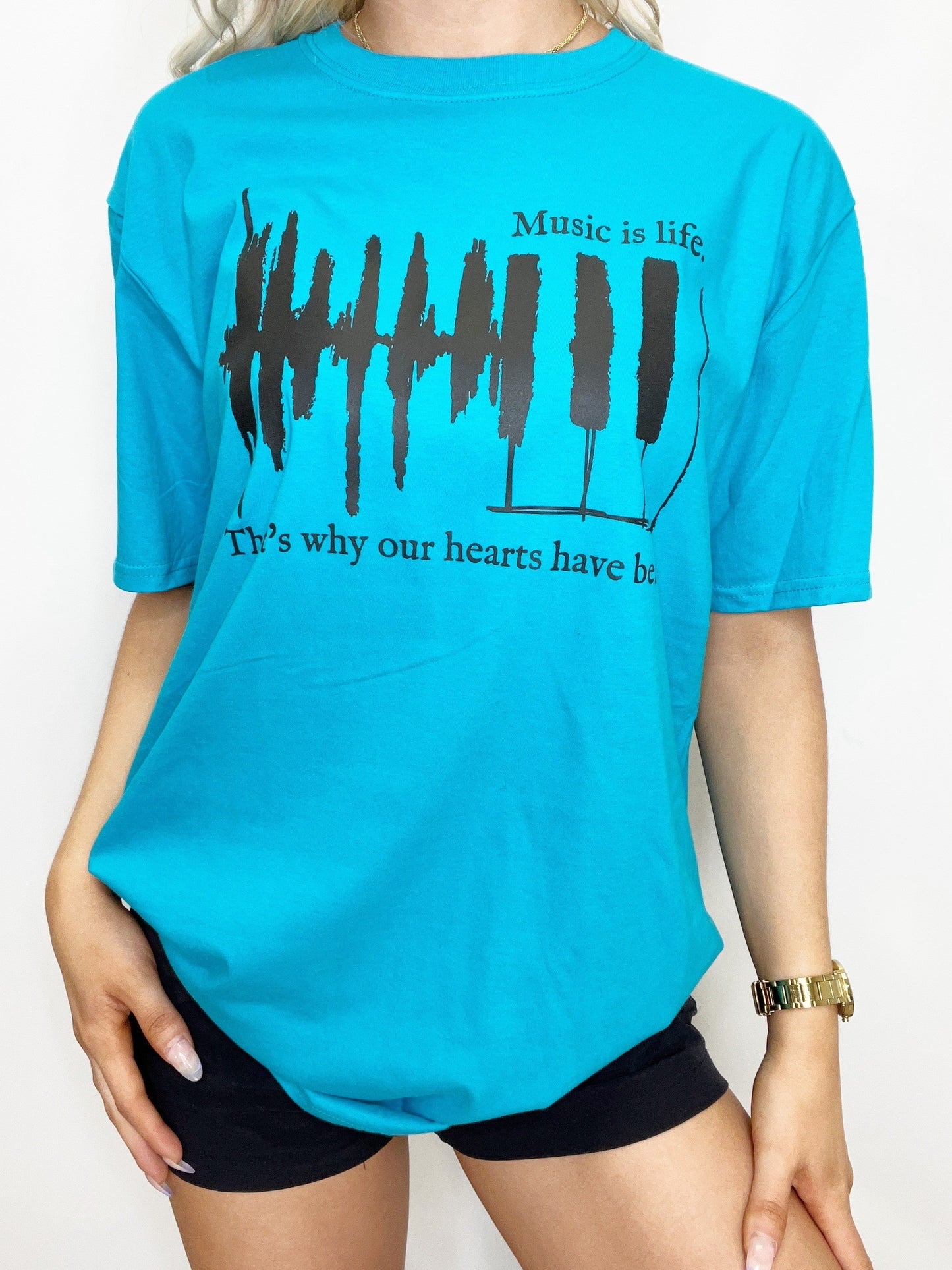 Music is Life Graphic Tee