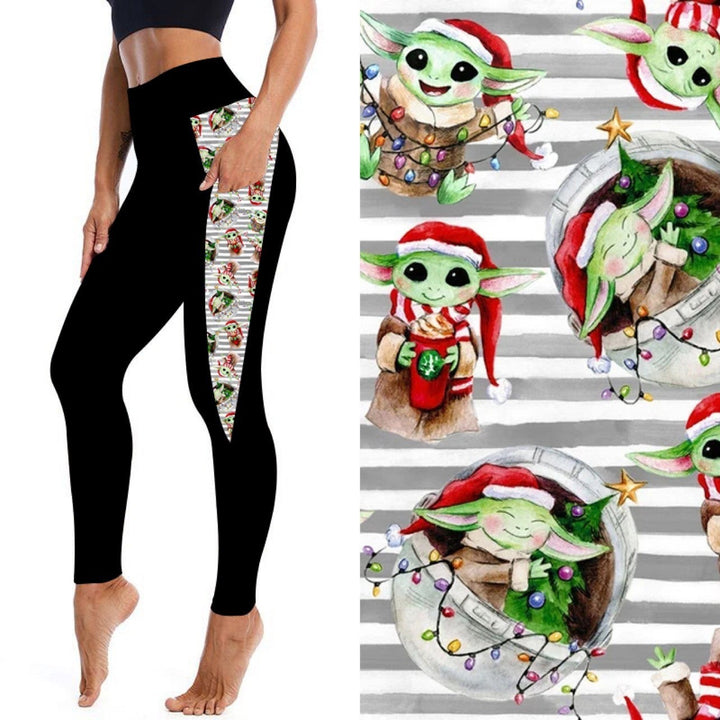 Yoda Kids' Leggings with Pocket