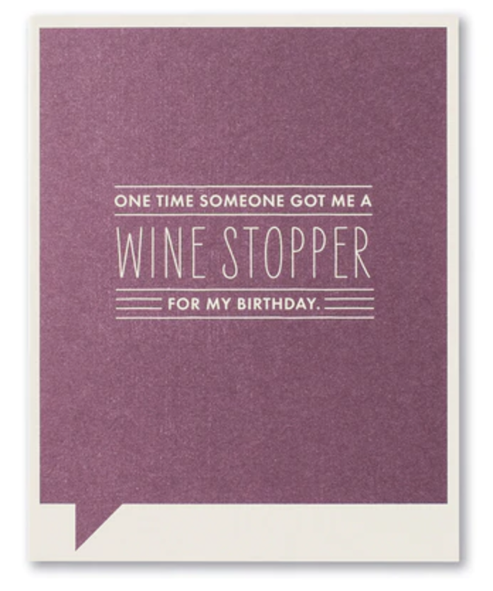 Wine Stopper card