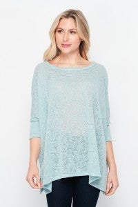 Hacci Oversized Tunic in Sage