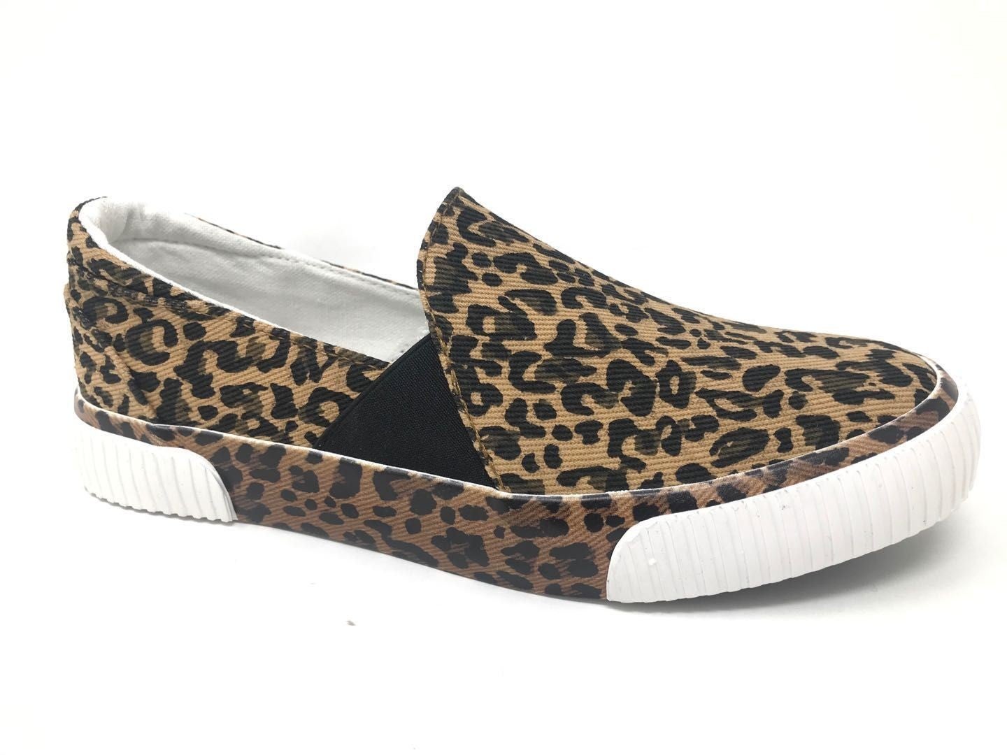 Very G Tan Leopard Slip On Sneaker